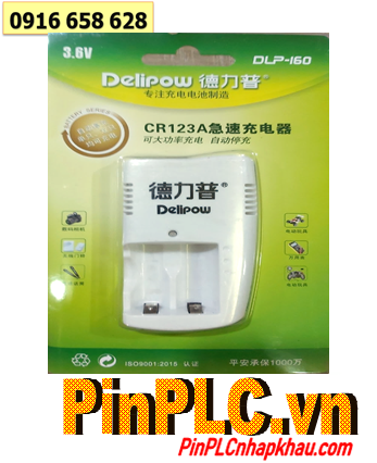 Delipow DLP-160; Máy sạc pin Delipow DLP-160 _Sạc pin Lithium CR123A _tự ngắt điện chuyển đèn báo khi pin đầy